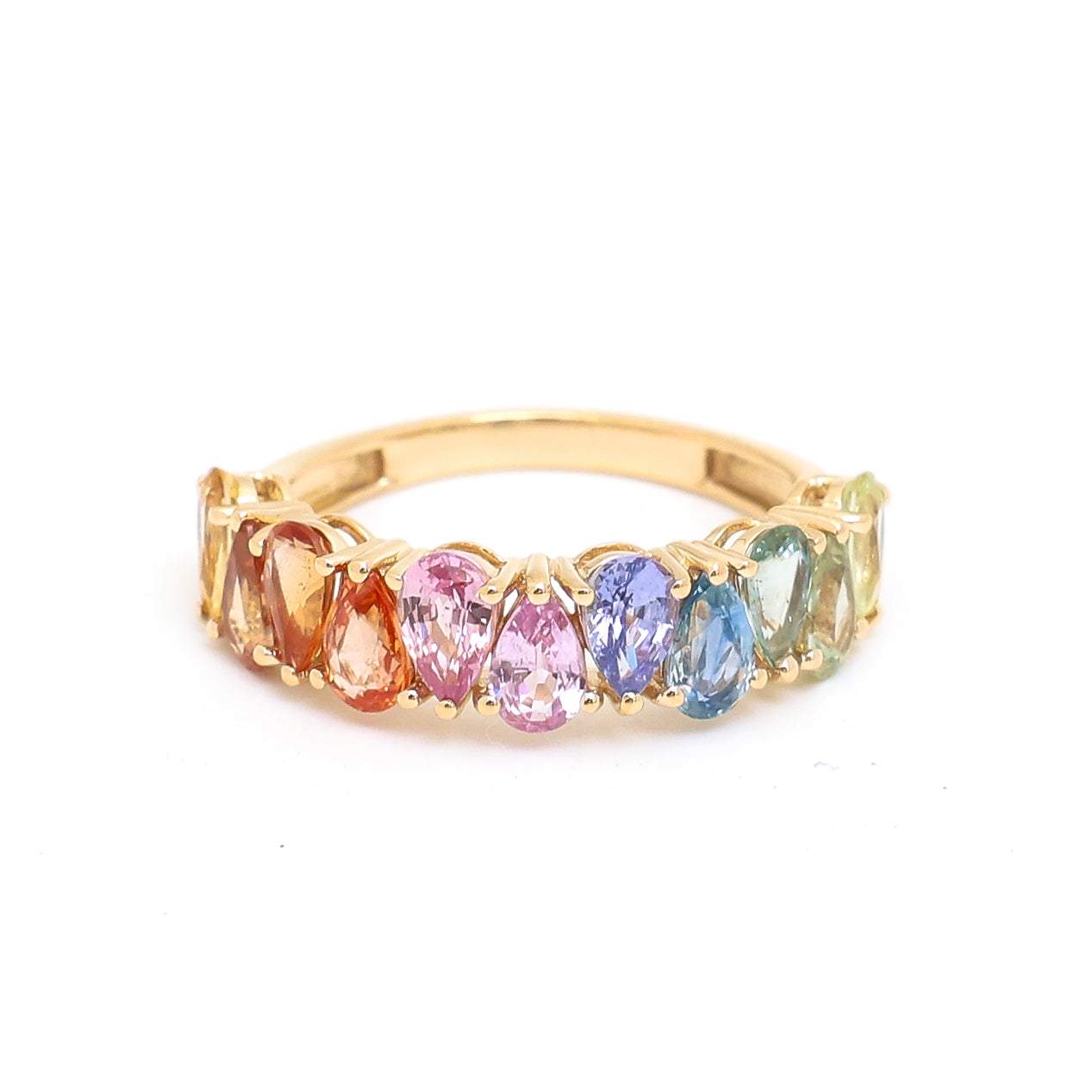 JPRG-3575/9084 Rainbow Sapphire Ring | 14K