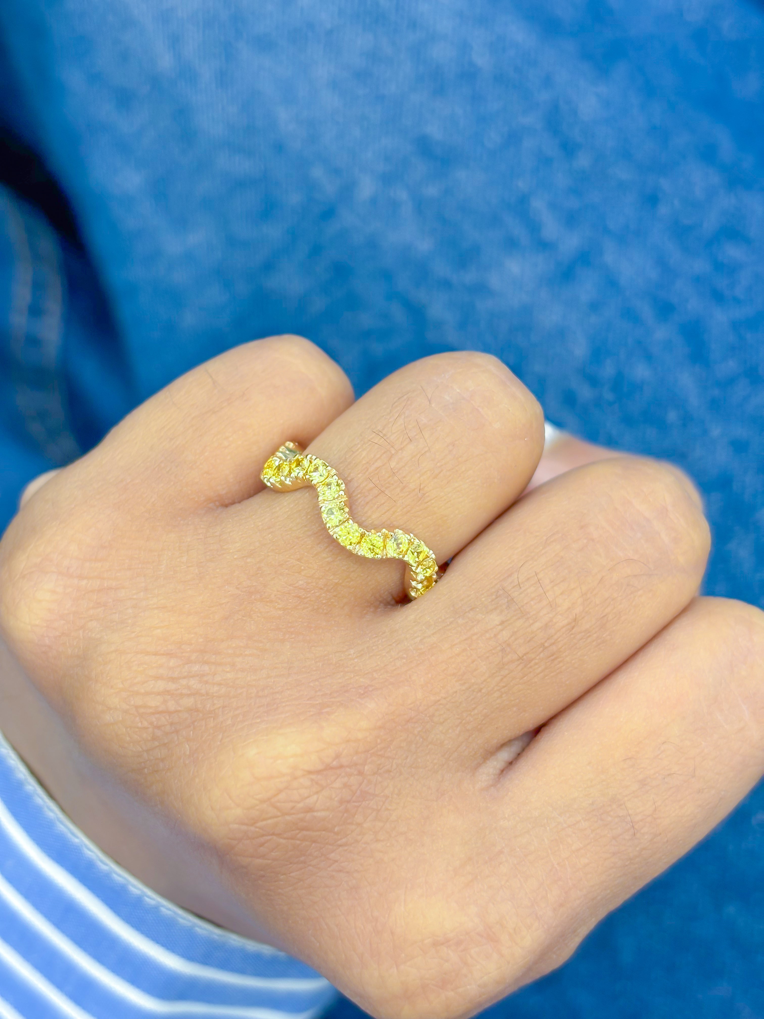 JPRG-3576/9085 Yellow Sapphire Ring | 14K