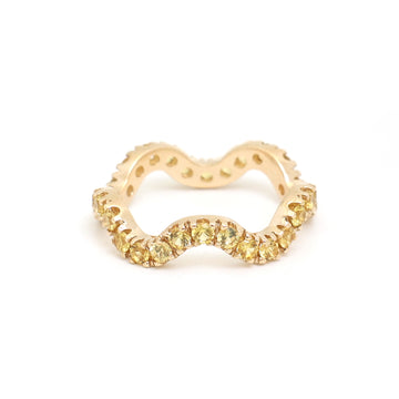 JPRG-3576/9085 Yellow Sapphire Ring | 14K