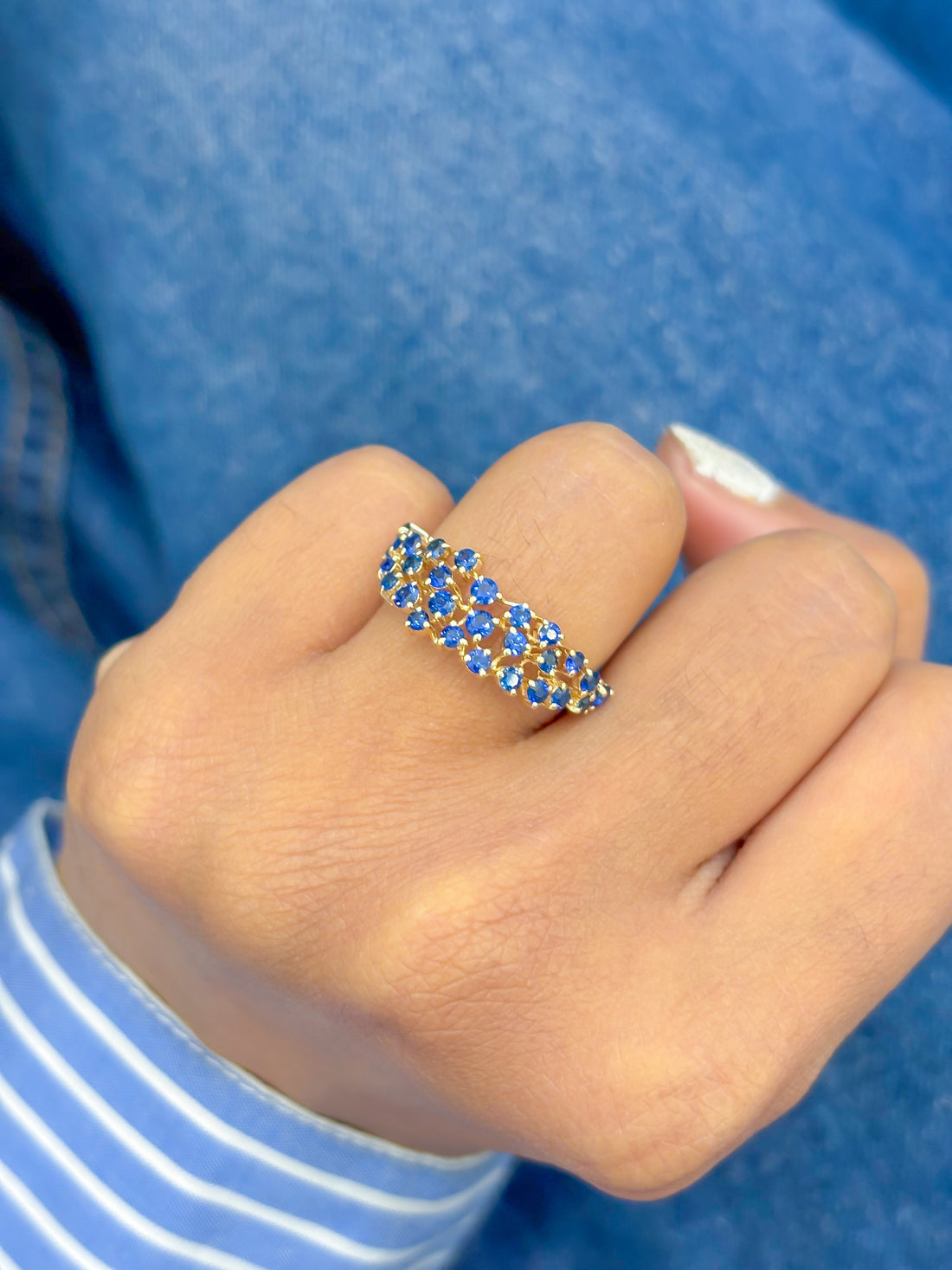 JPRG-3577/9086 Blue Sapphire Ring | 18K