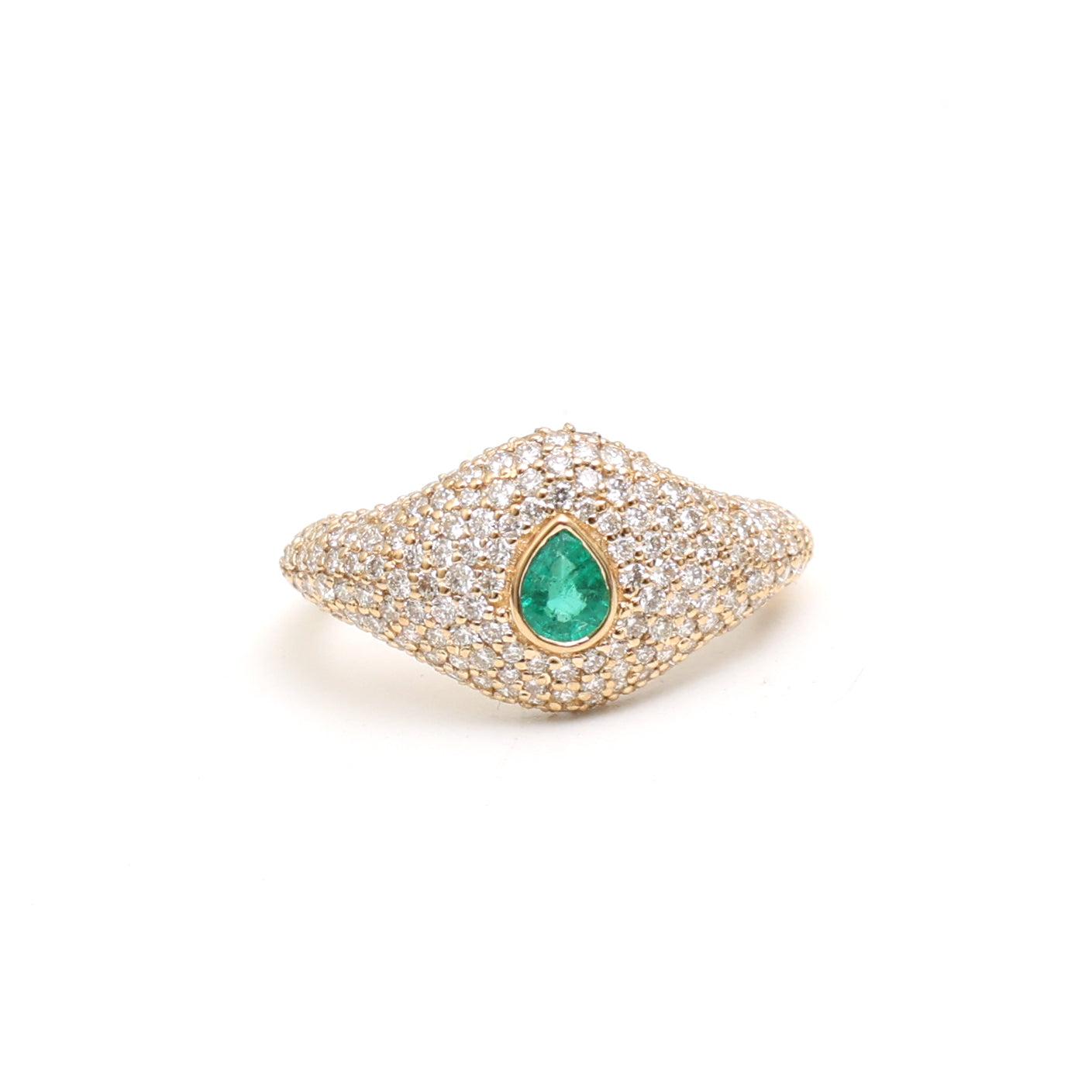 JPRG-3579/9089 Emerald Diamond Ring | 18K
