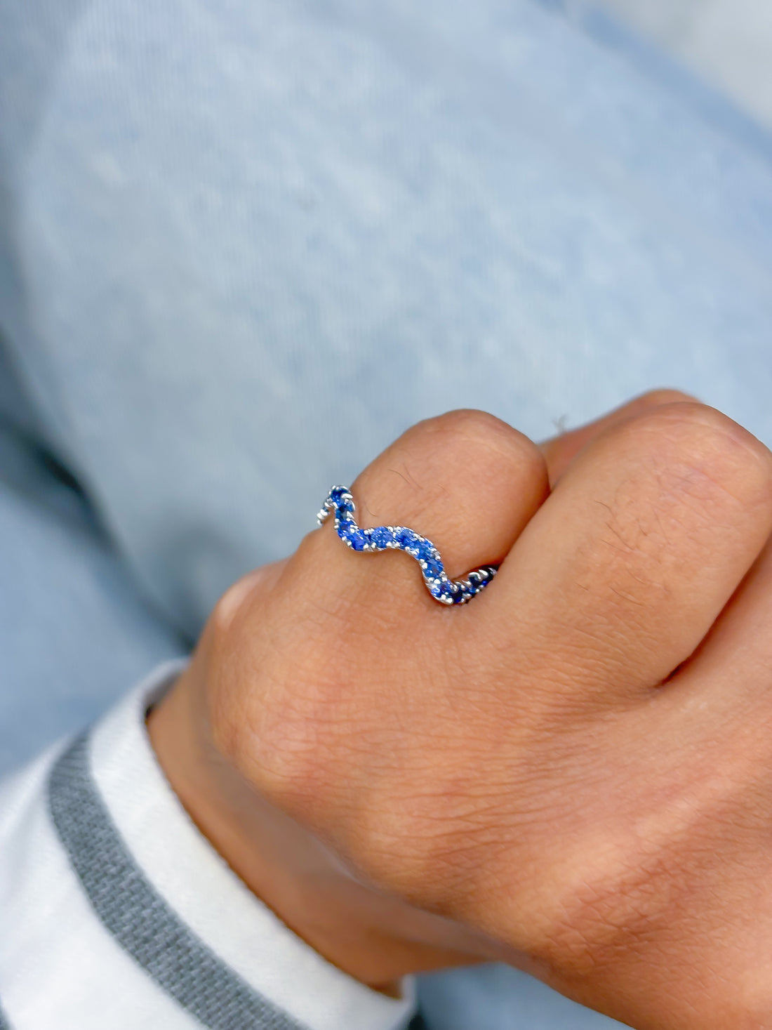 JPRG-3592/9123 Blue Sapphire Ring | 18K