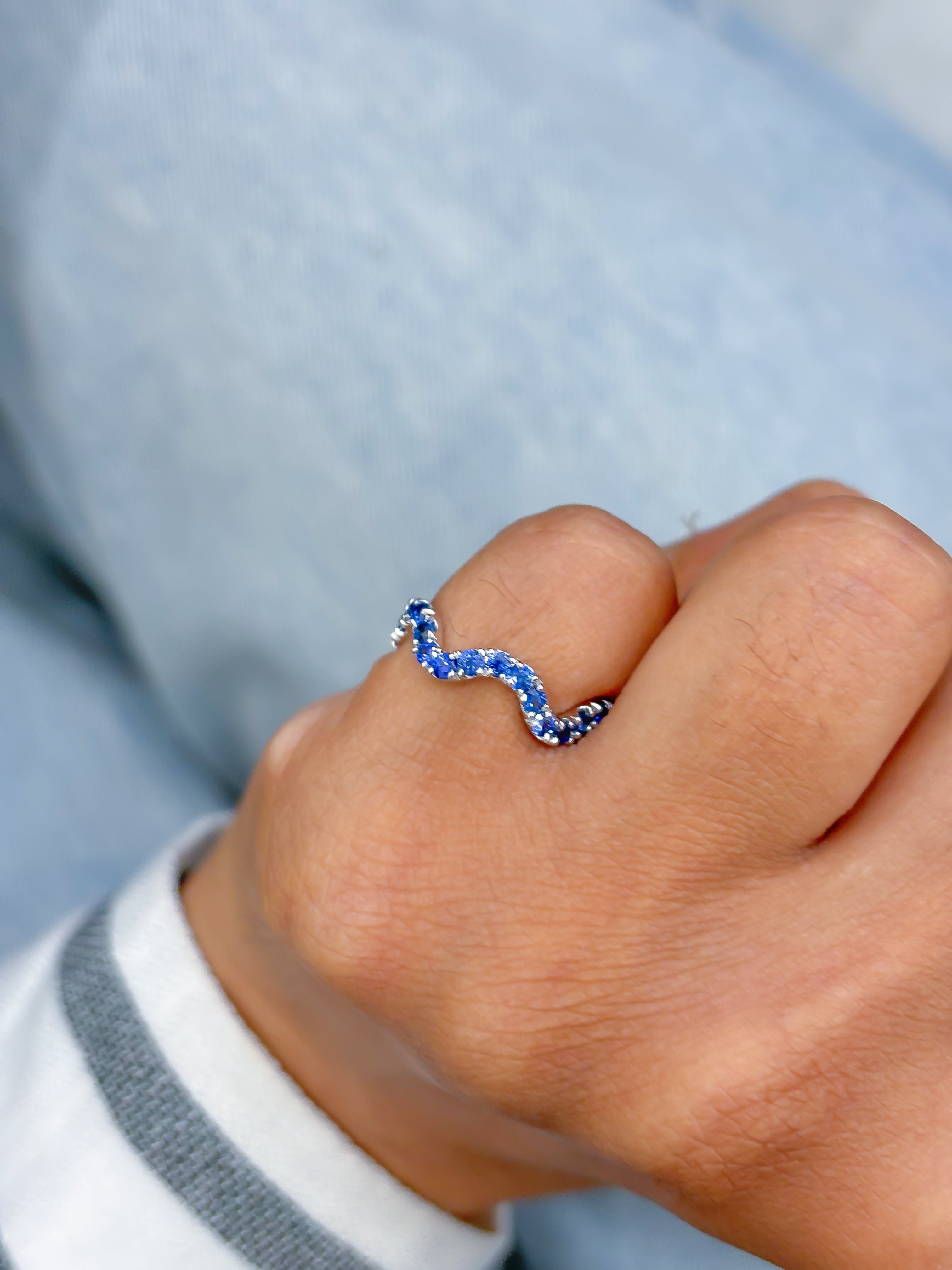 JPRG-3592/9123 Blue Sapphire Ring | 18K