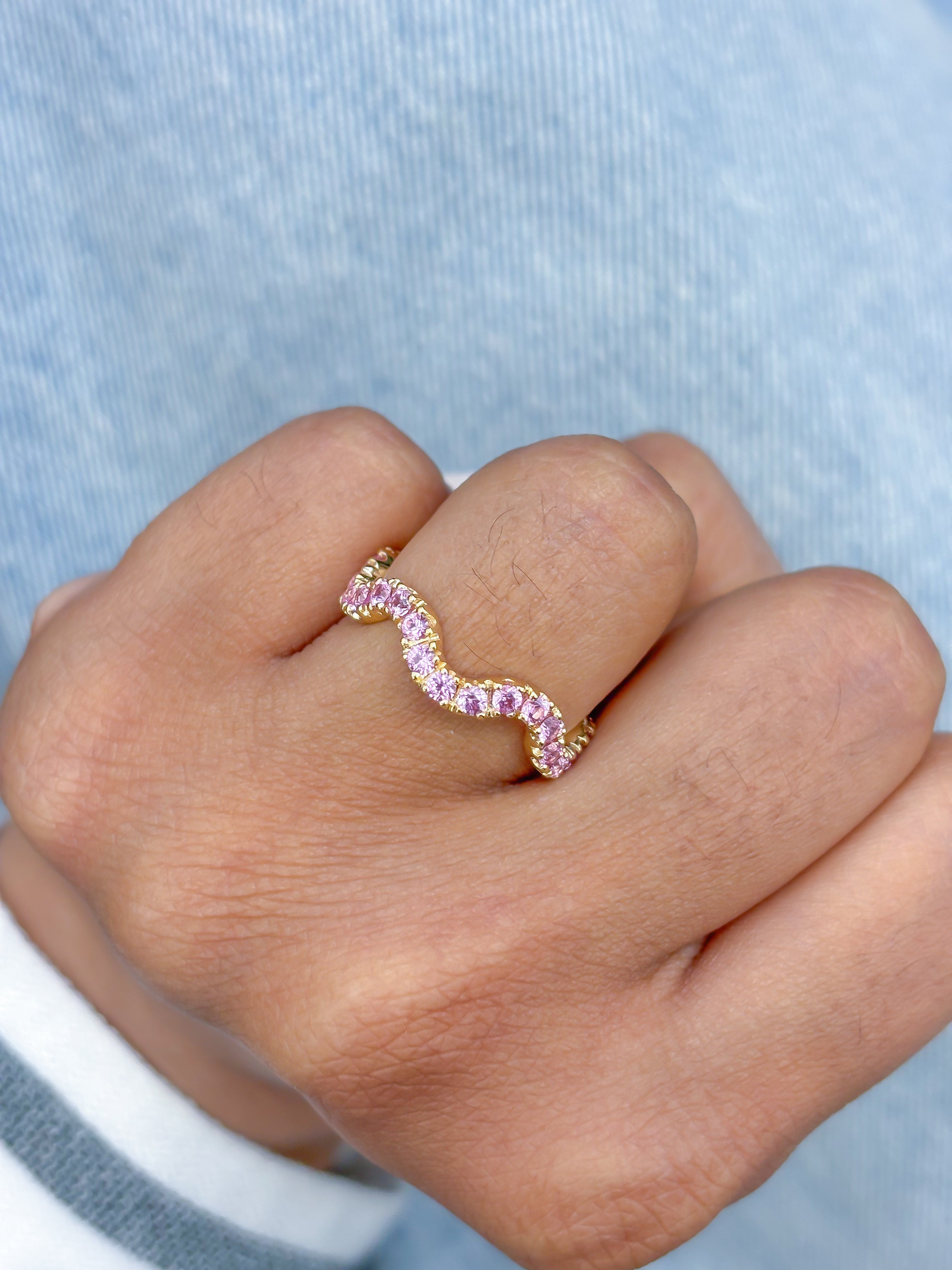 JPRG-3597/9129 Pink Sapphire Ring | 18K