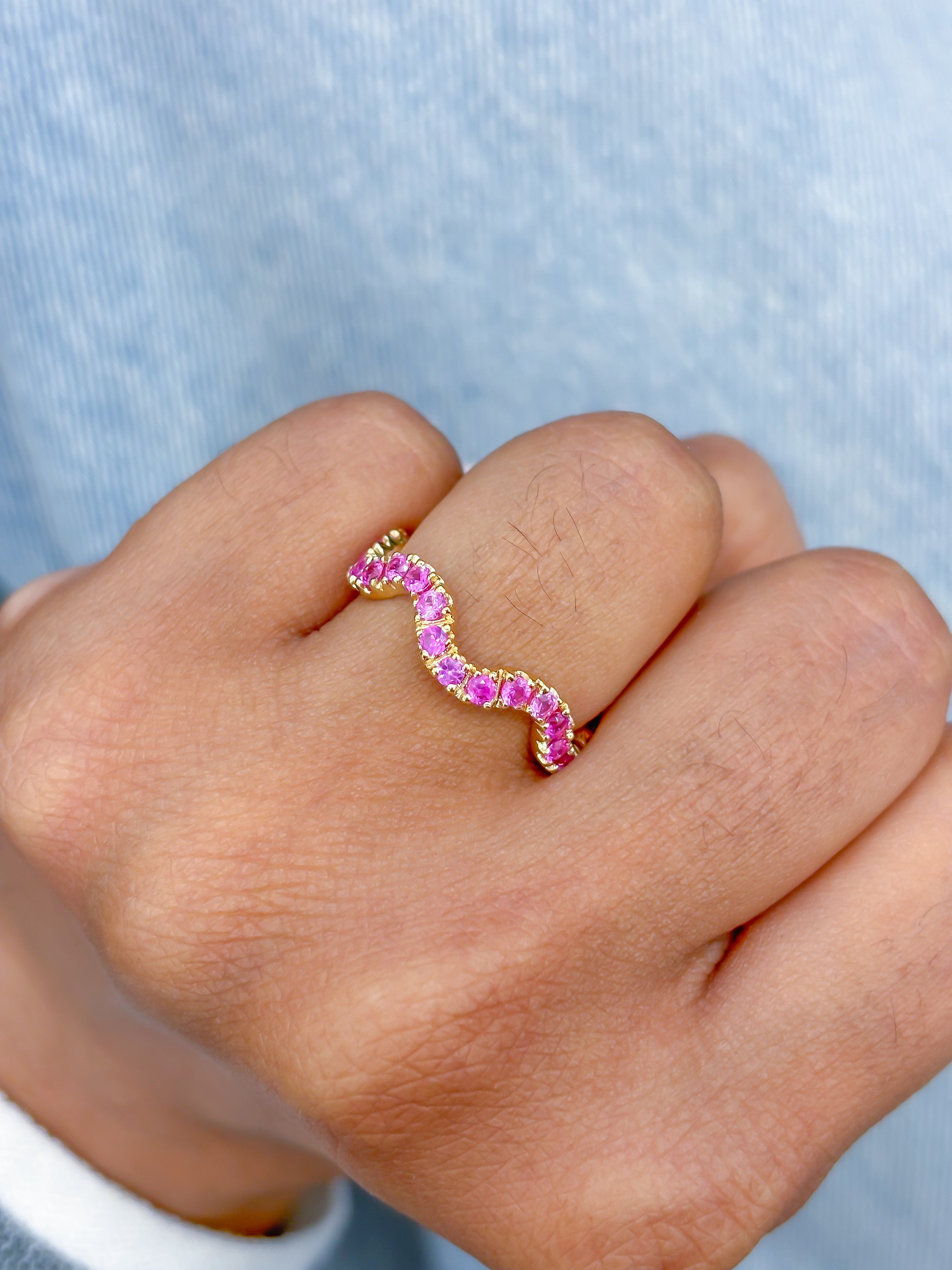 JPRG-3598/9128 Pink Sapphire Ring | 18K