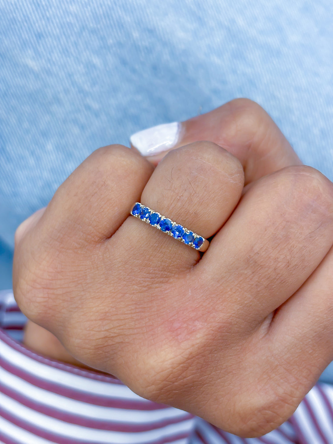 JPRG-3621/9161 Blue Sapphire Ring | 18K