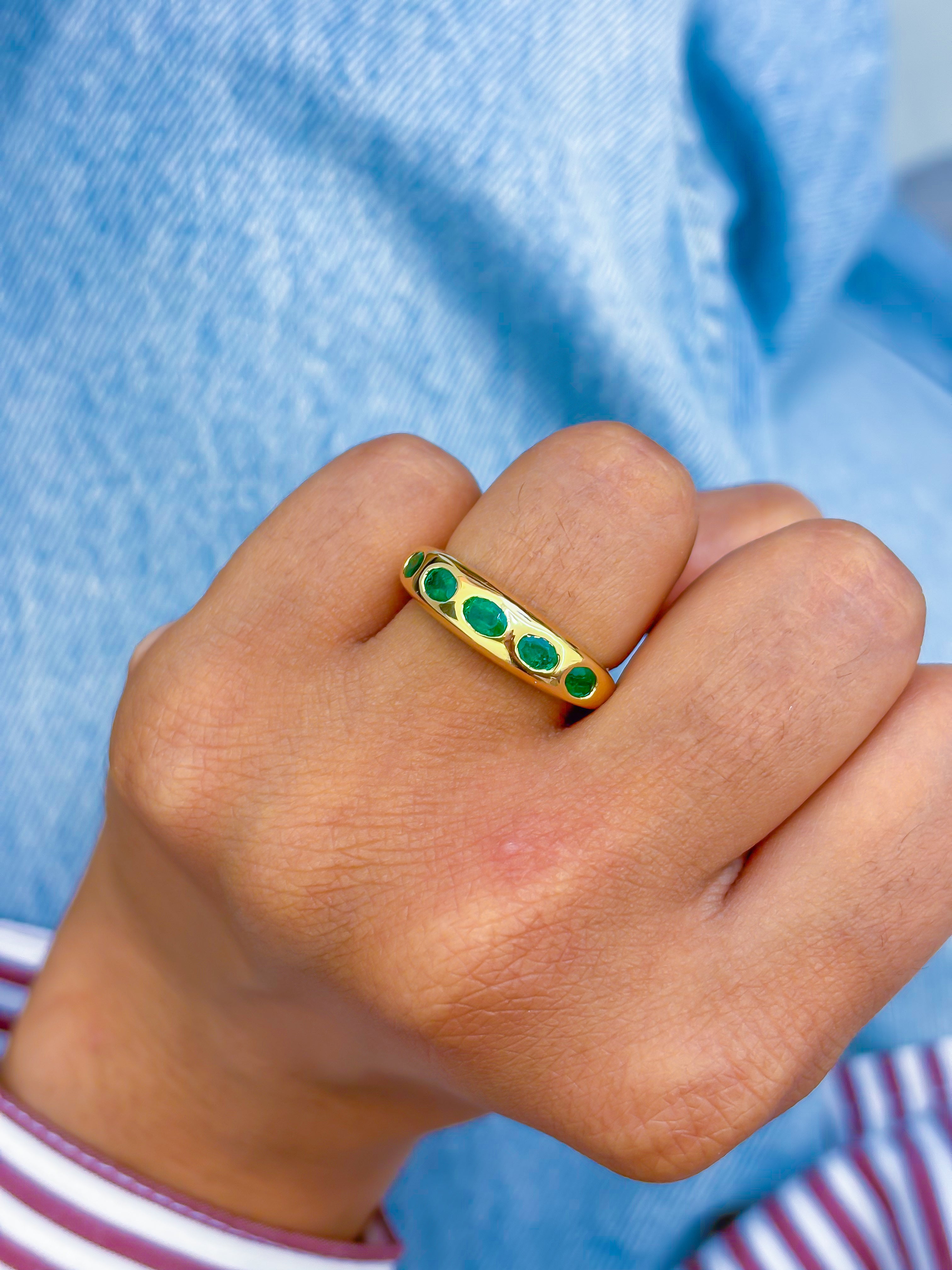 JPRG-3635/9175 Emerald Ring | 18K