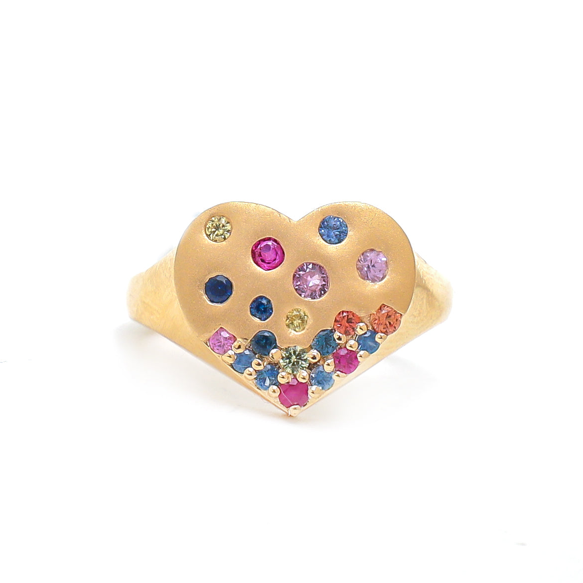 JPRG-3654/9242 Rainbow Sapphire Ring | 18K