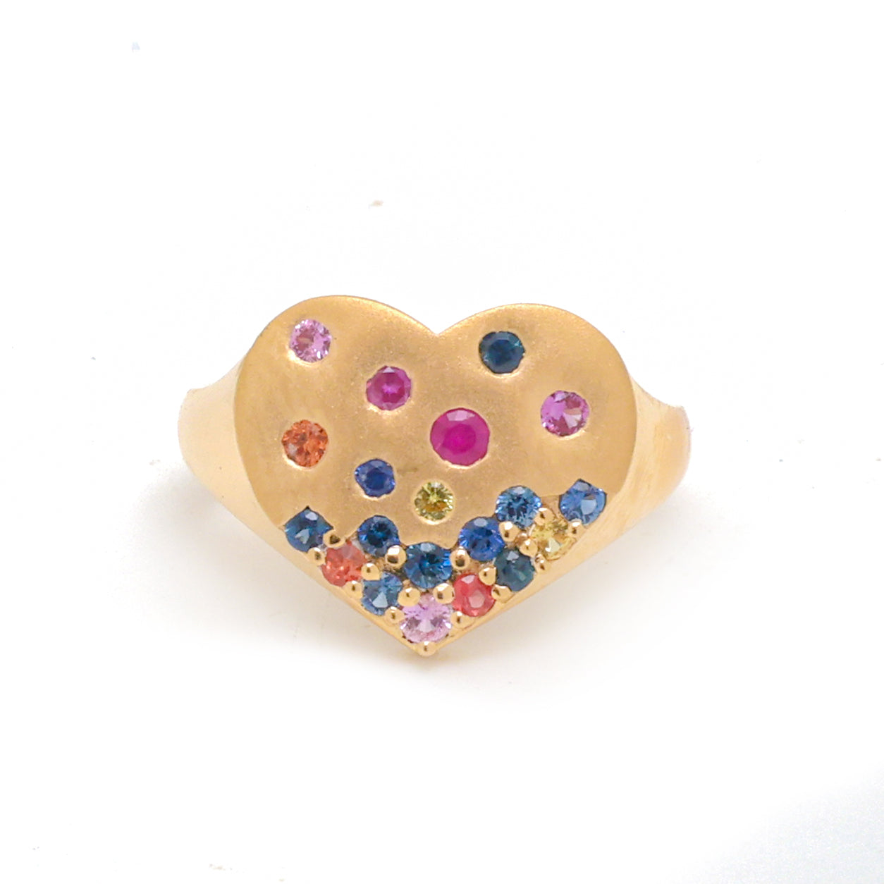 JPRG-3654/9242 Rainbow Sapphire Ring | 18K