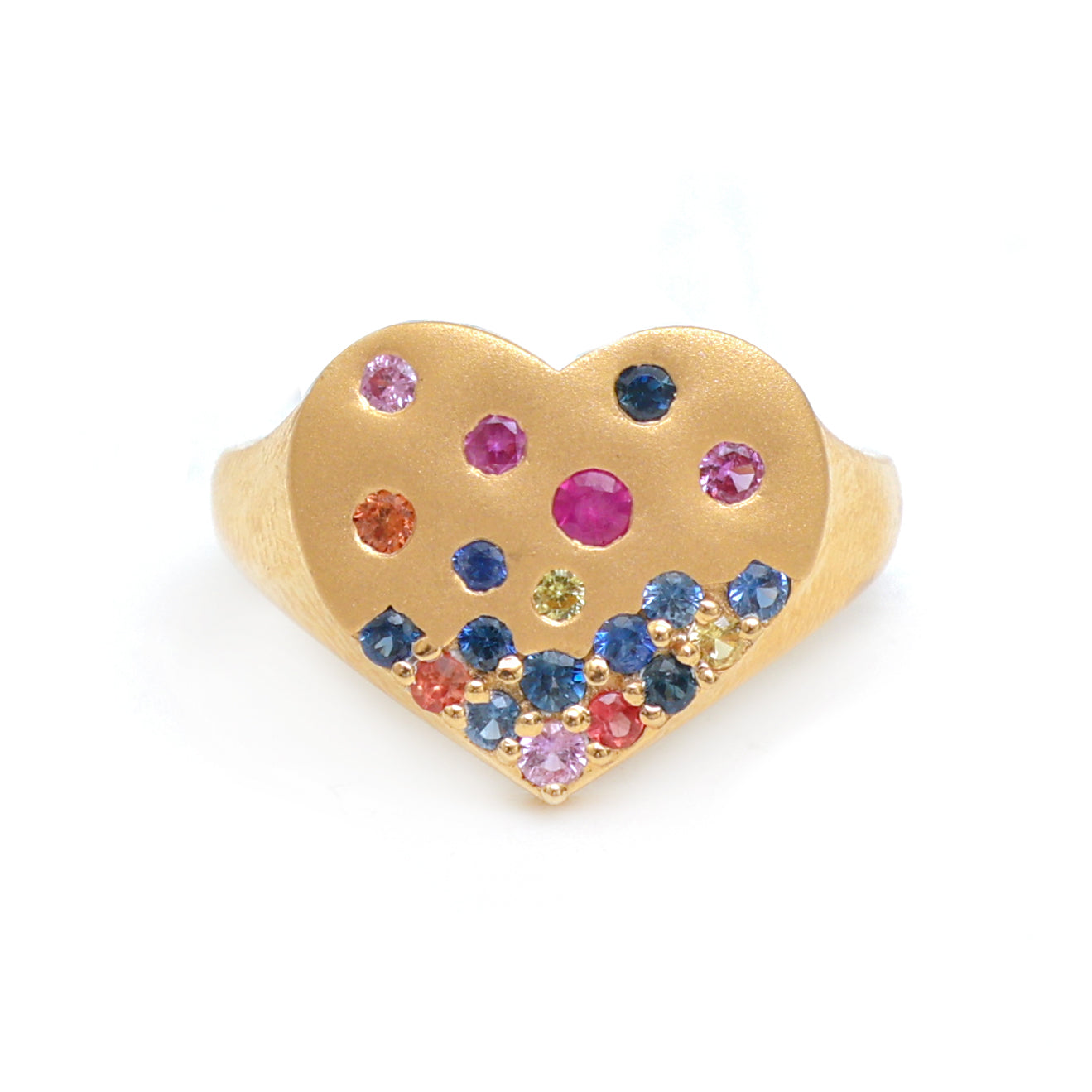 JPRG-3655/9243 Rainbow Sapphire Ring | 14K