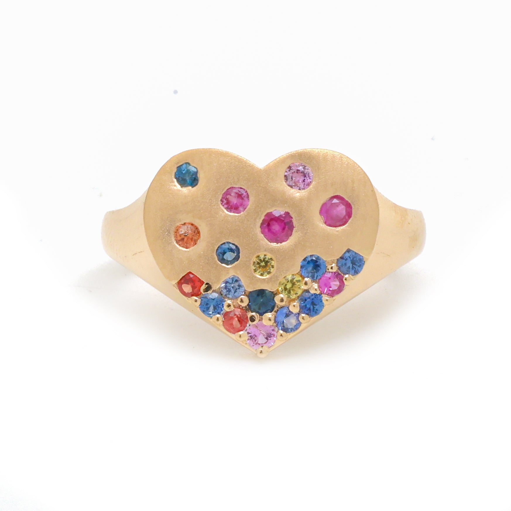 JPRG-3655/9243 Rainbow Sapphire Ring | 14K