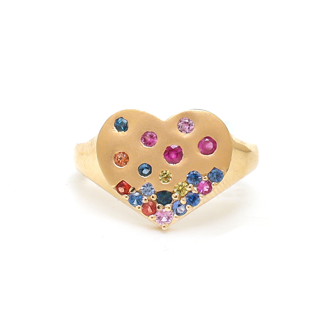 JPRG-3656/9244 Rainbow Sapphire Ring | 18K