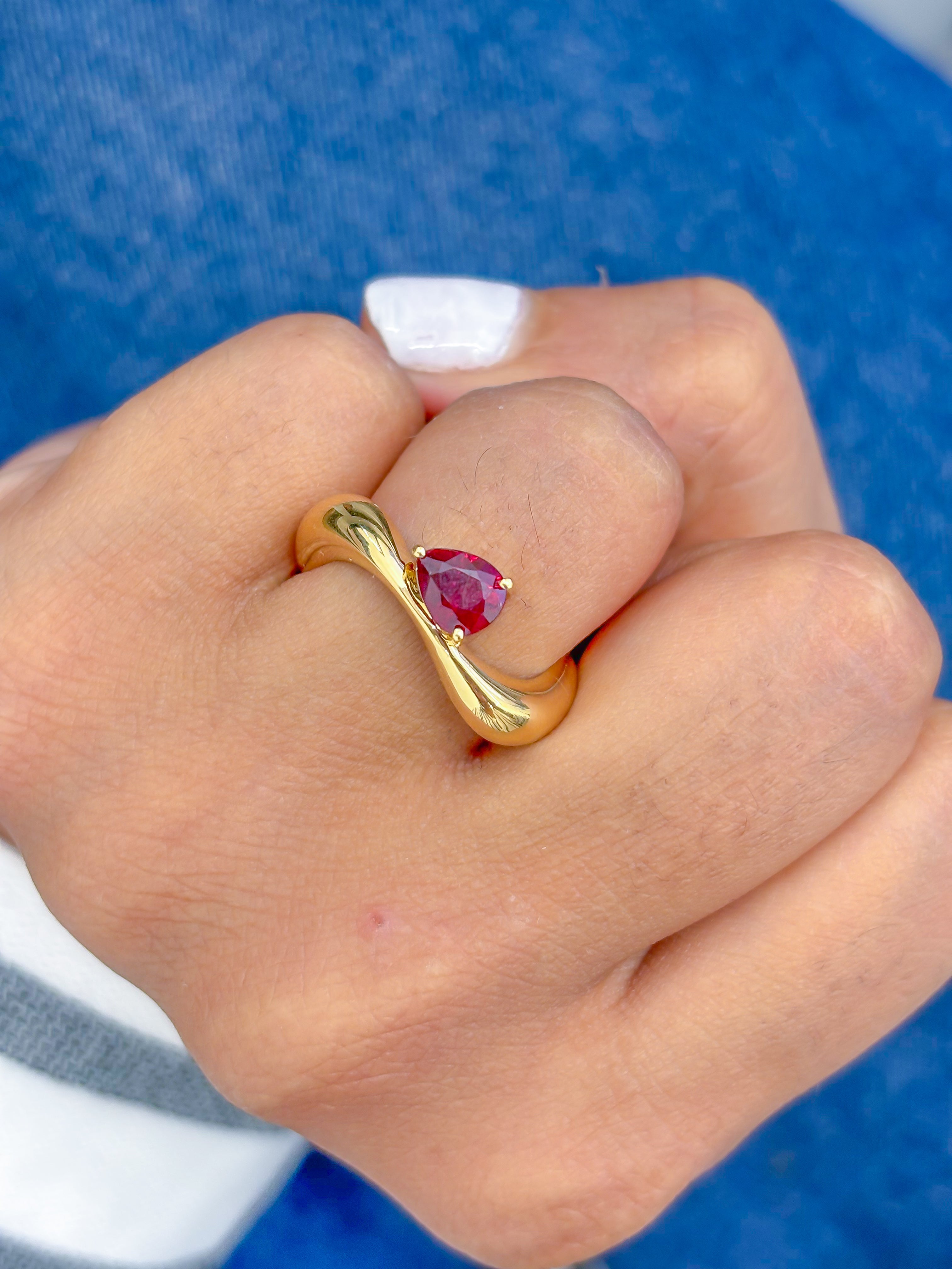 JPRG-3669/9257 Ruby Ring | 18K