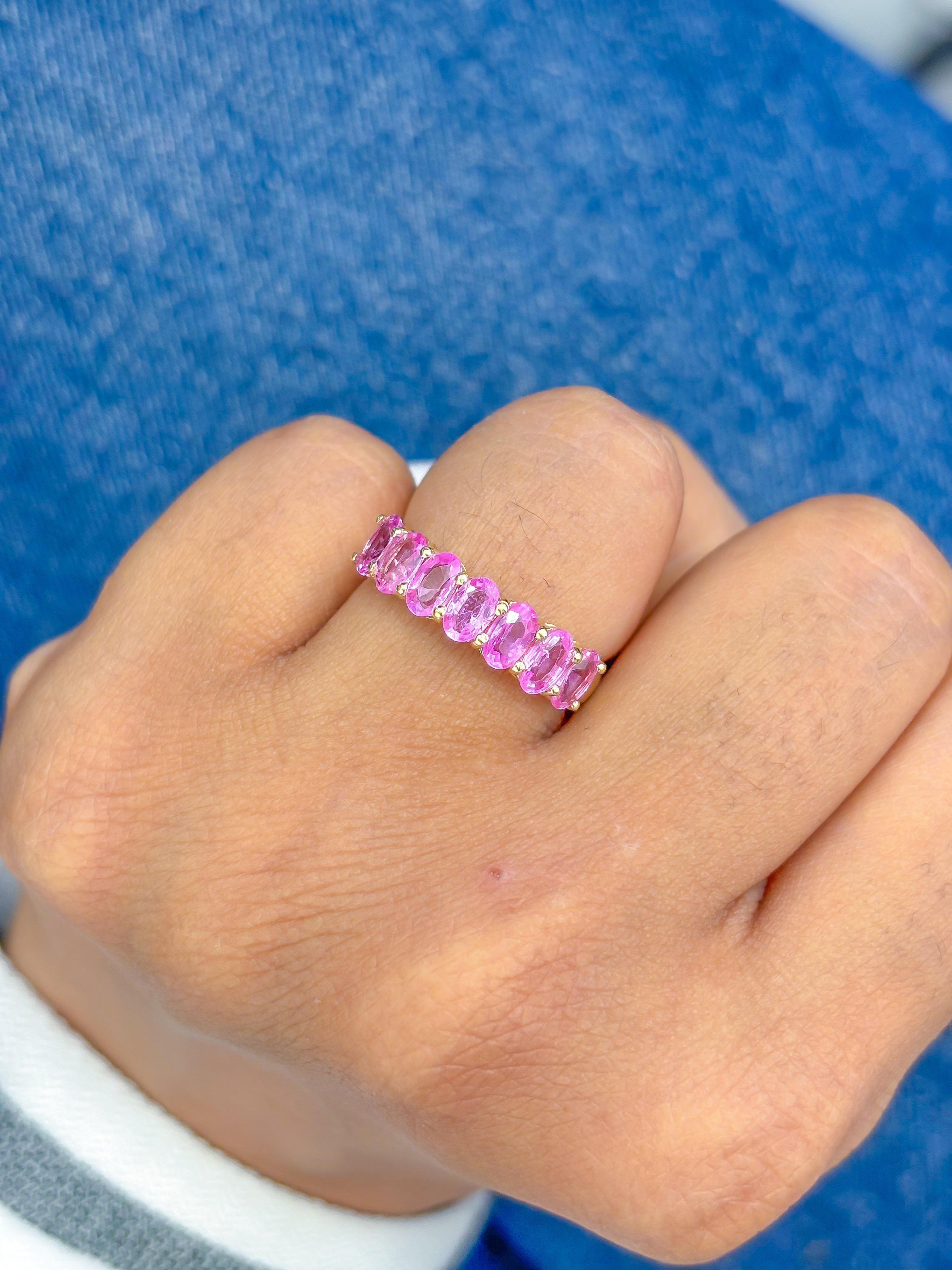 JPRG-3675/9263 Pink Sapphire Ring | 14K