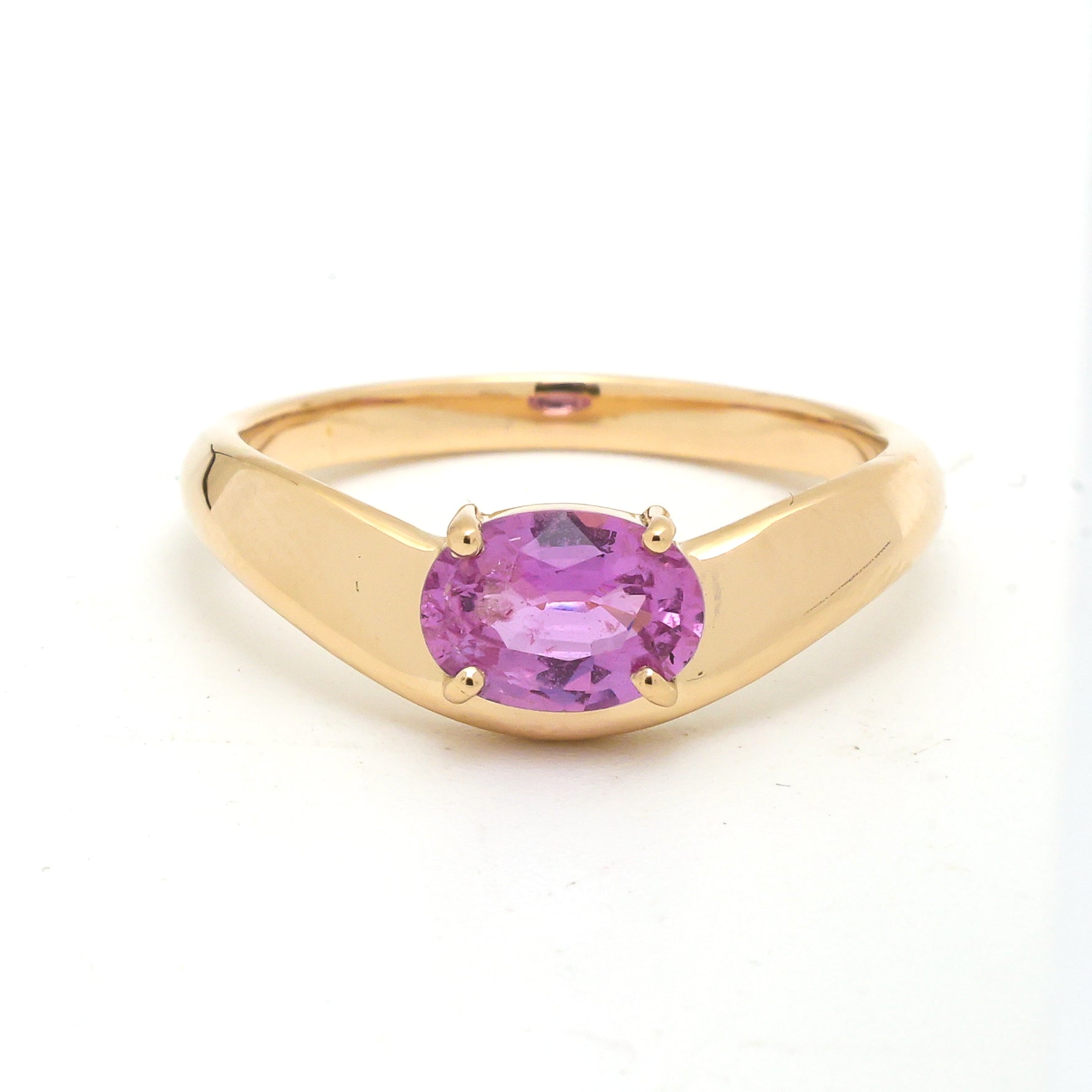 JPRG-3679/9267 Pink Sapphire Ring | 14K