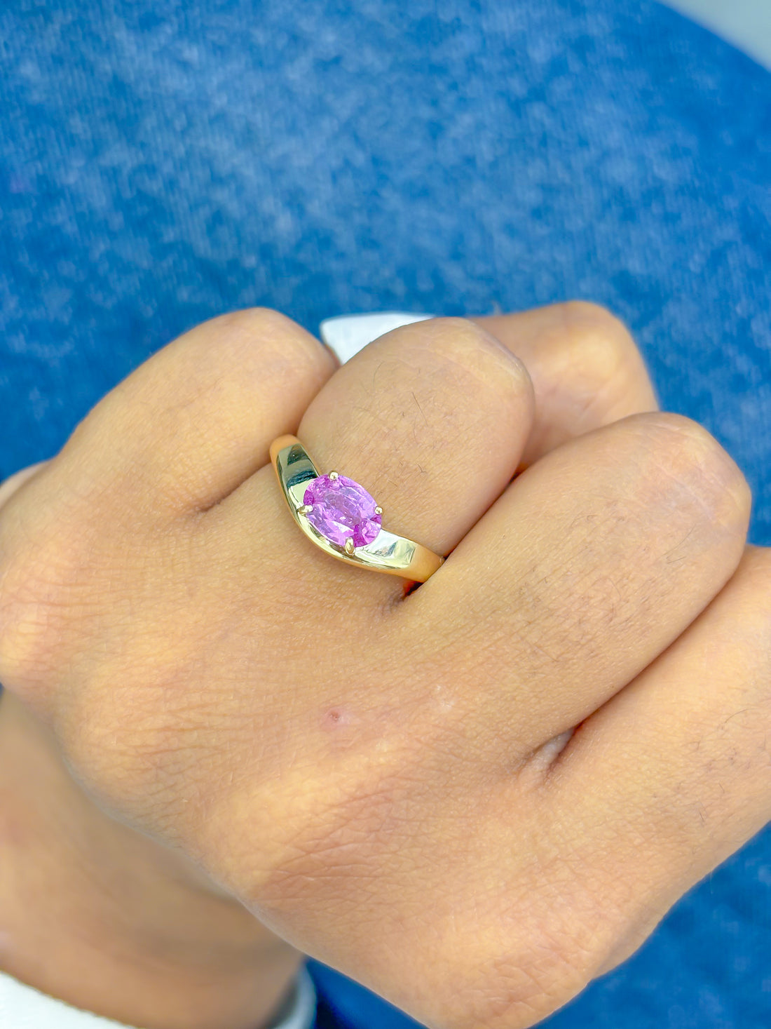 JPRG-3680/9268 Pink Sapphire Ring | 14K
