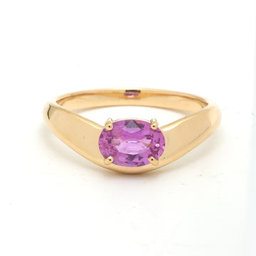 JPRG-3680/9268 Pink Sapphire Ring | 14K