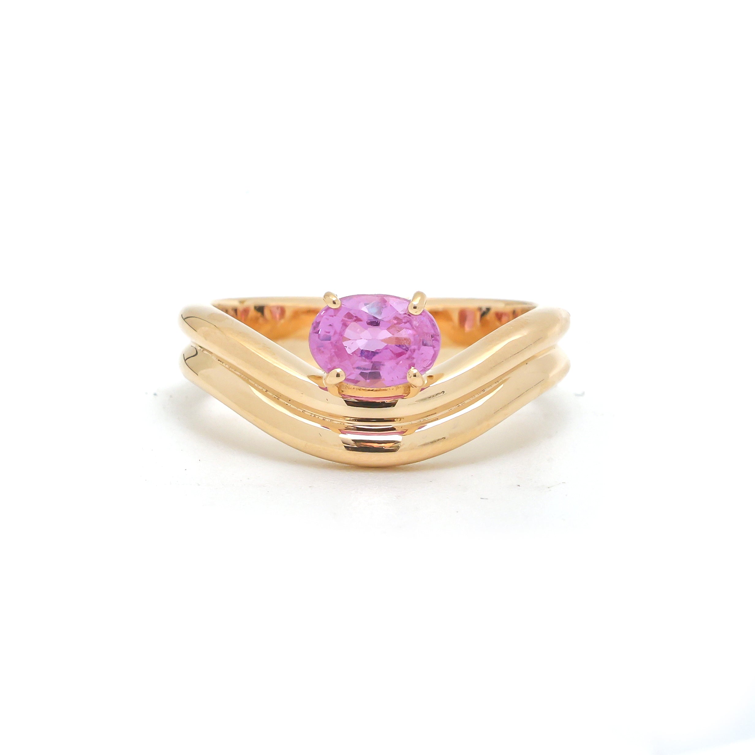 JPRG-3682/9270 Pink Sapphire Ring | 14K