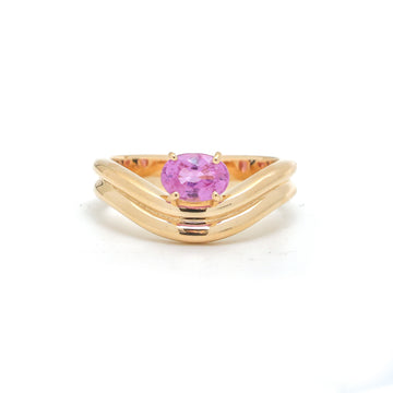 JPRG-3682/9270 Pink Sapphire Ring | 14K