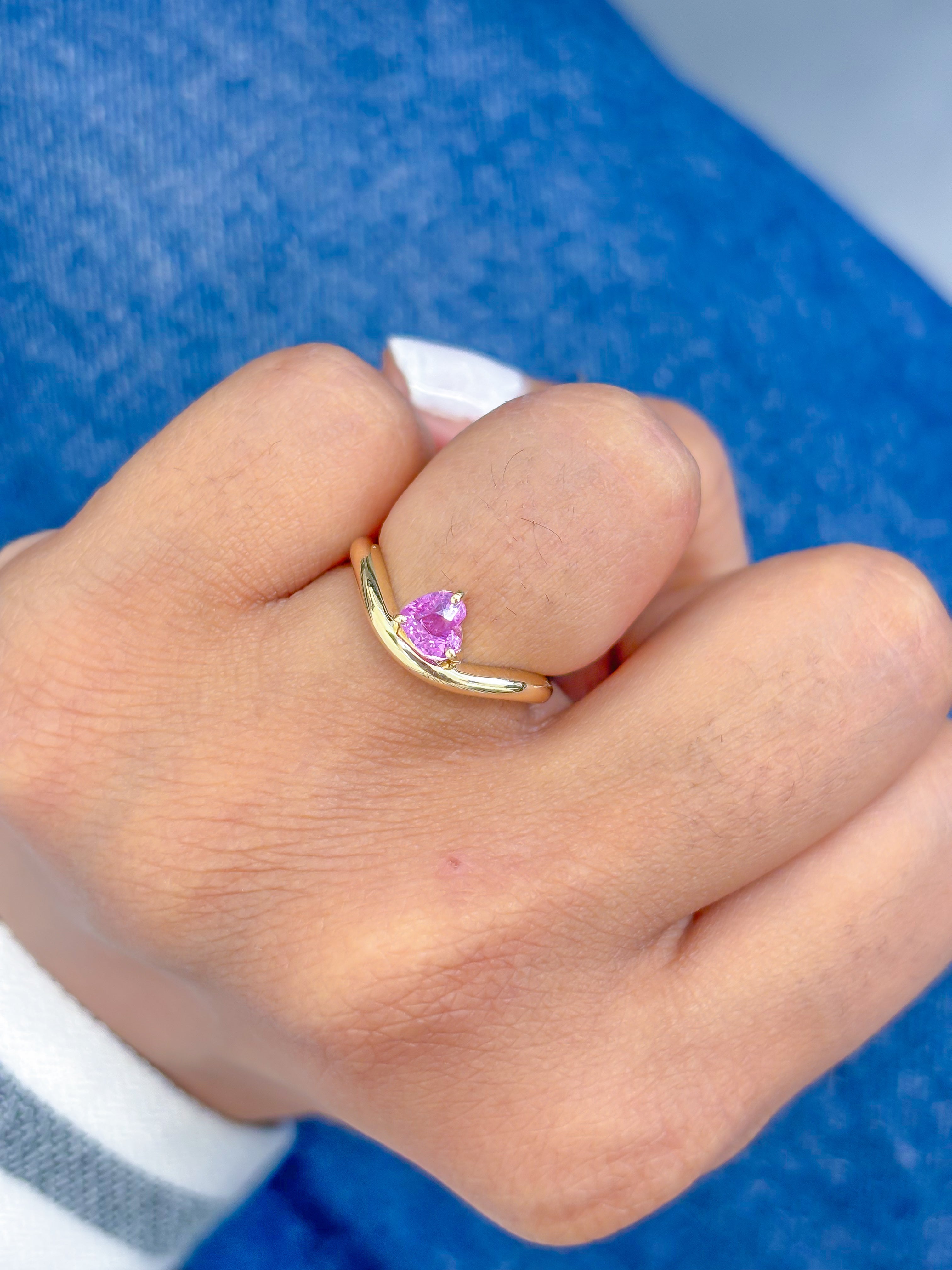 JPRG-3684/9271 Pink Sapphire Ring | 14K