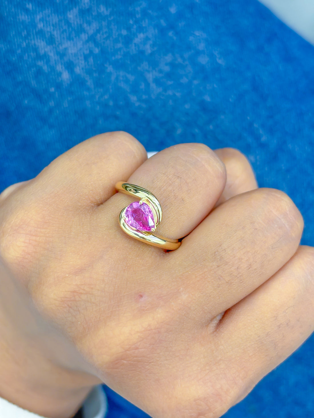 JPRG-3687/9275 Pink Sapphire Ring | 14K