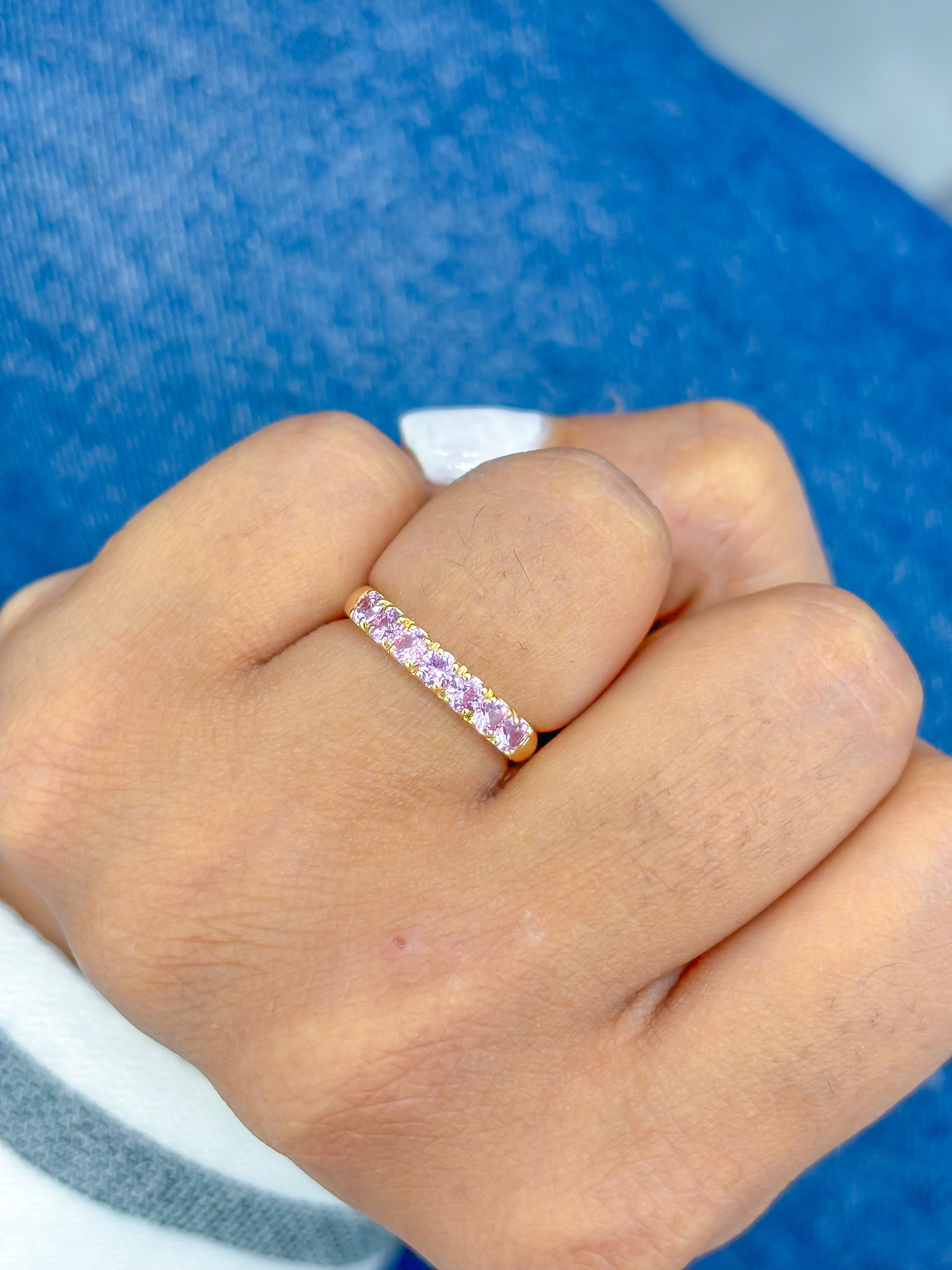 JPRG-3689/9277 Pink Sapphire Ring | 18K