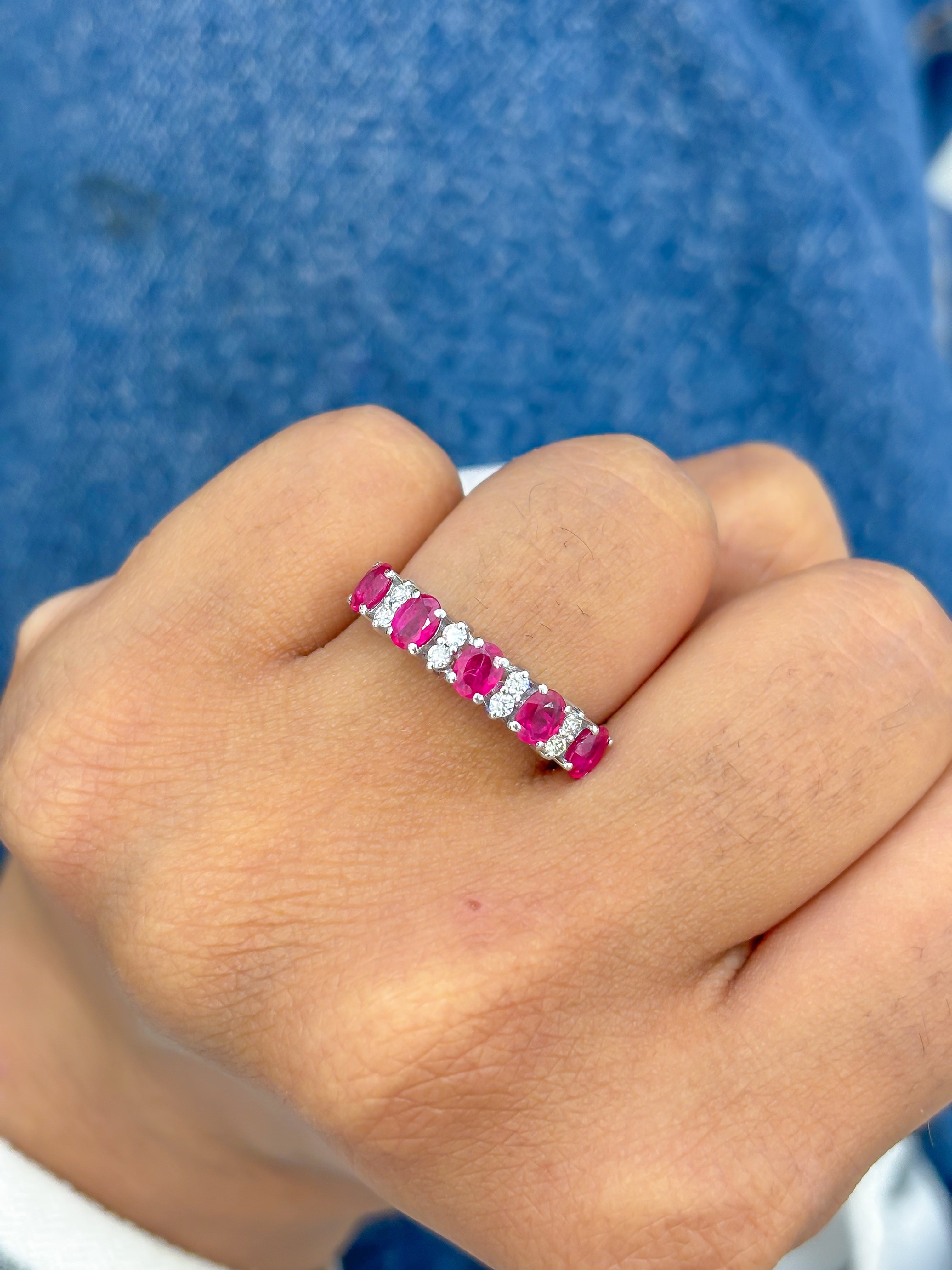JPRG-3690/9278 Ruby Diamond Ring | 18K