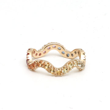 JPRG-3694/9282 Rainbow Sapphire Ring | 14K
