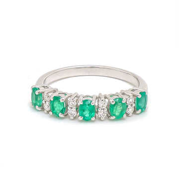 JPRG-3696/9284 Emerald Diamond Ring | 18K