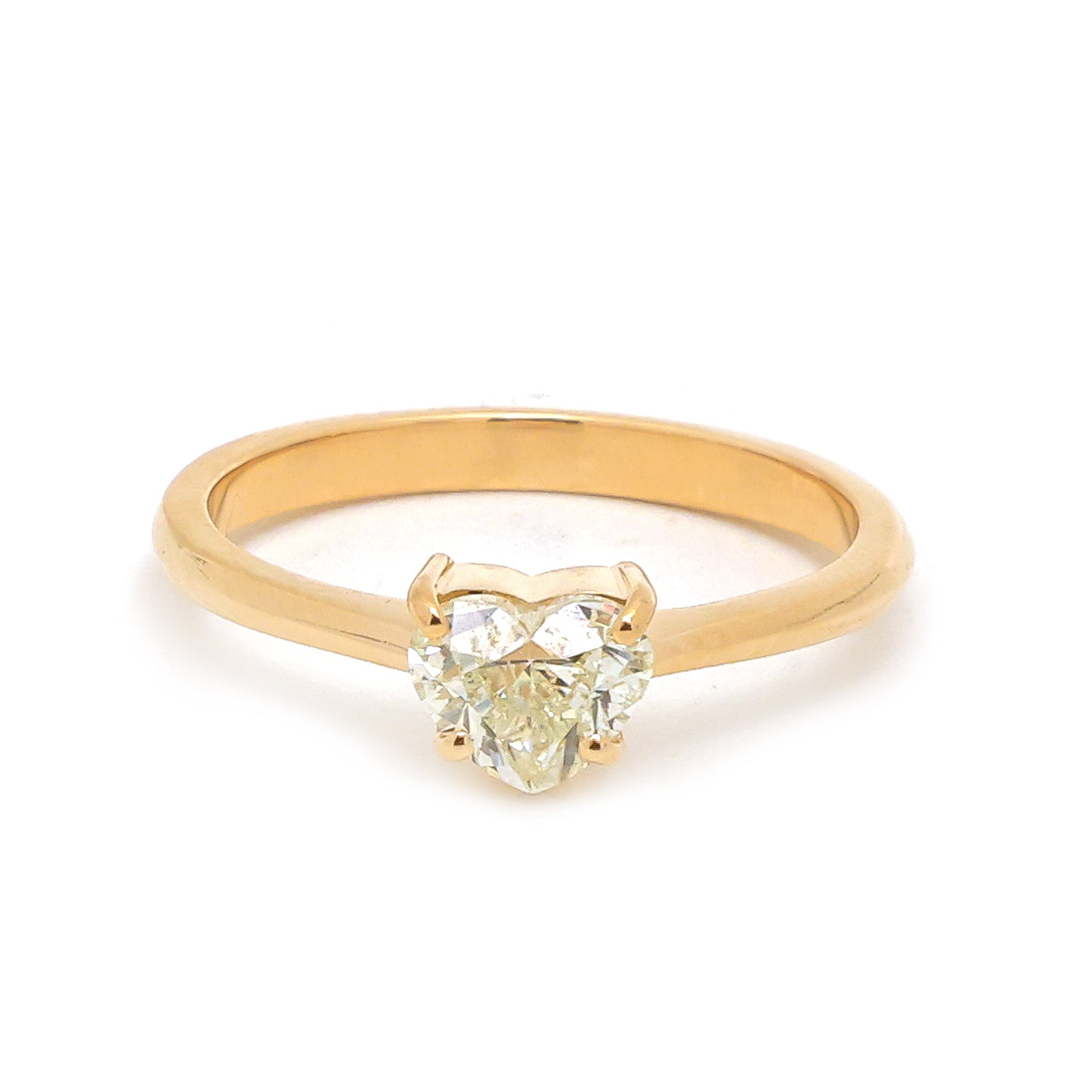 JPRG-3698/9302 Diamond Heart Thin Ring | 18K