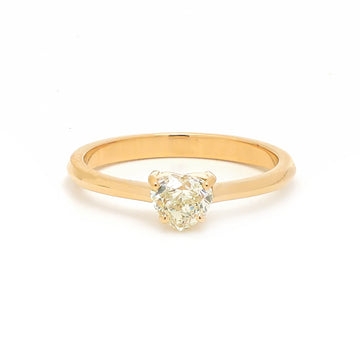 JPRG-3699/9303 Diamond Heart Thin Ring | 18K
