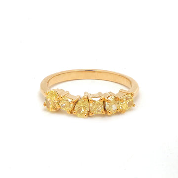 JPRG-3701/9305 Yellow Diamond Ring | 18K