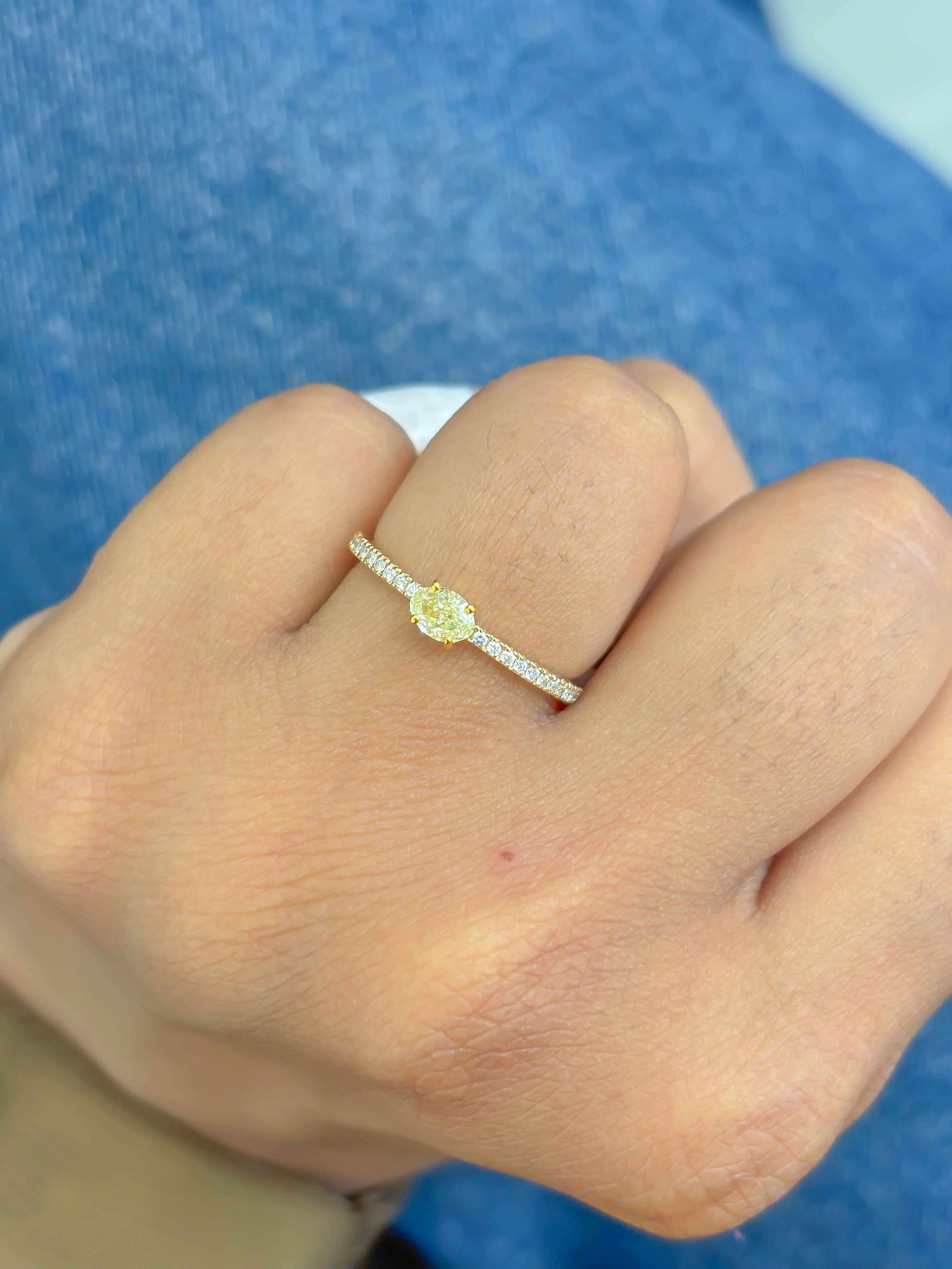 JPRG-3707/9311 Diamond Heart Thin Ring | 18K