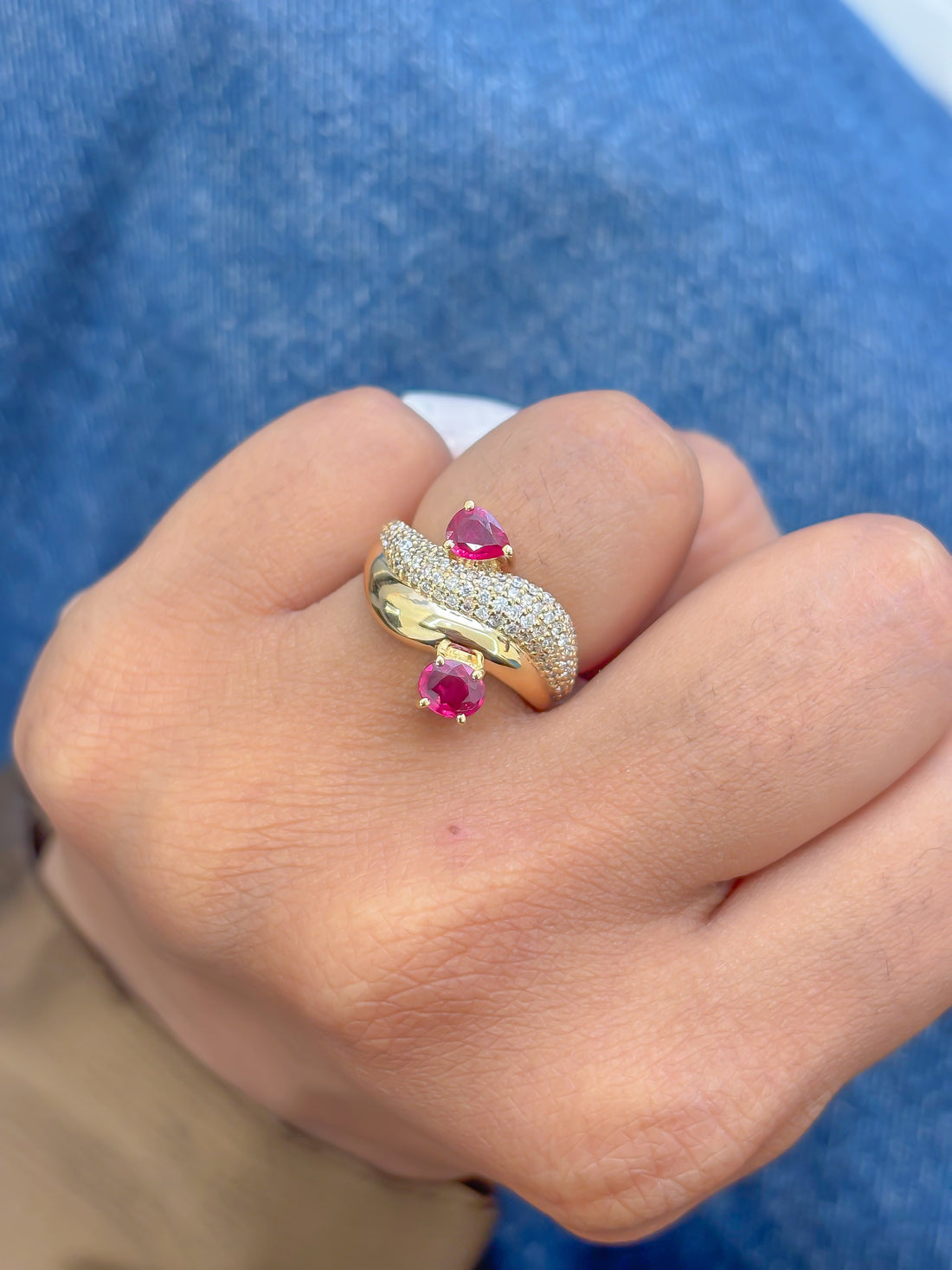 JPRG-3709/9312 Ruby Diamond Ring | 18K
