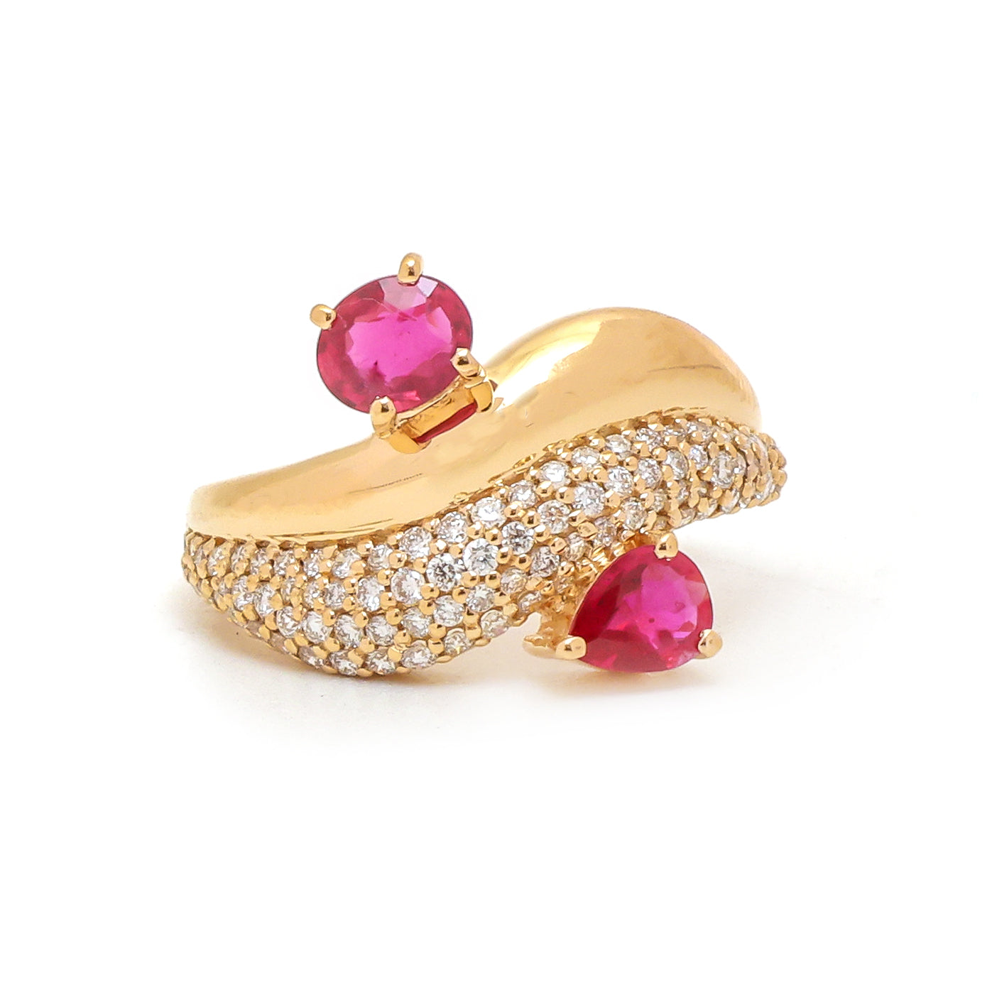 JPRG-3709/9312 Ruby Diamond Ring | 18K