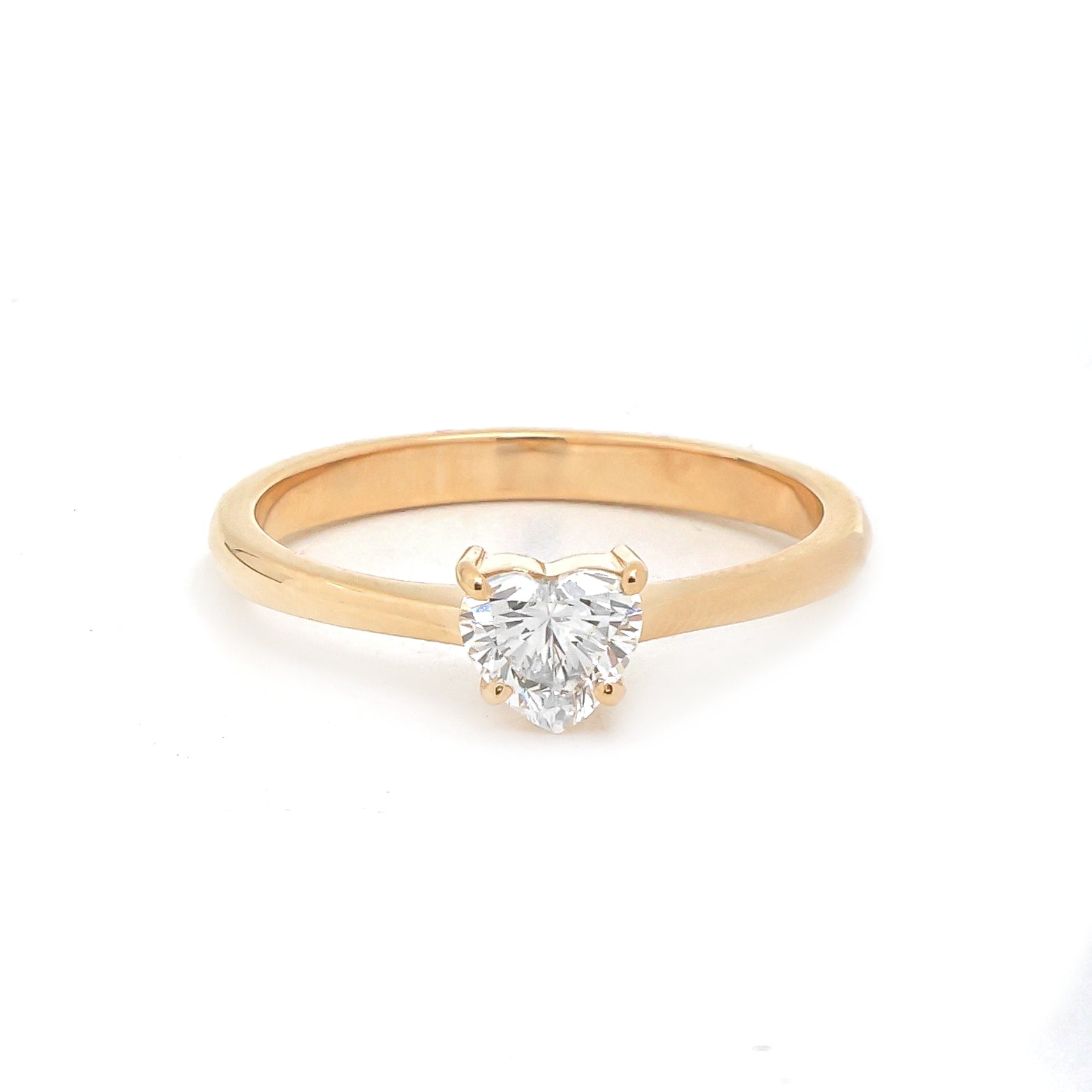 JPRG-3718/9325 Diamond Heart Thin Ring | 18K