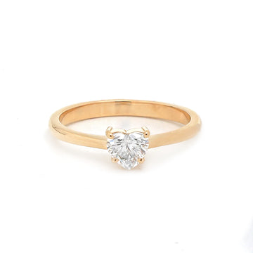 JPRG-3718/9325 Diamond Heart Thin Ring | 18K