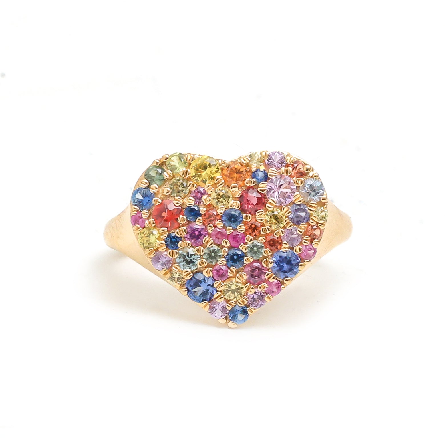 JPRG-3737/9345 Rainbow Sapphire Ring | 18K