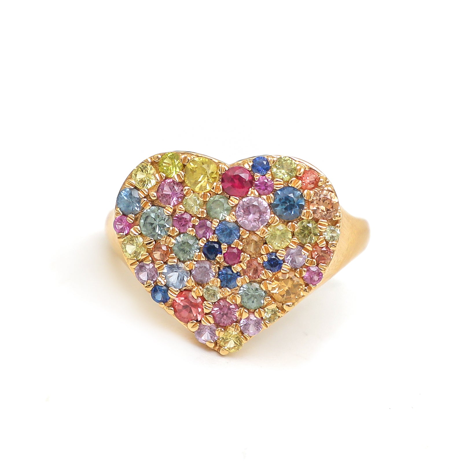 JPRG-3737/9345 Rainbow Sapphire Ring | 18K