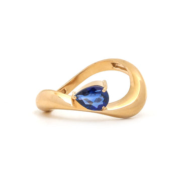 JPRG-3745/9371 Blue Sapphire Ring | 14K