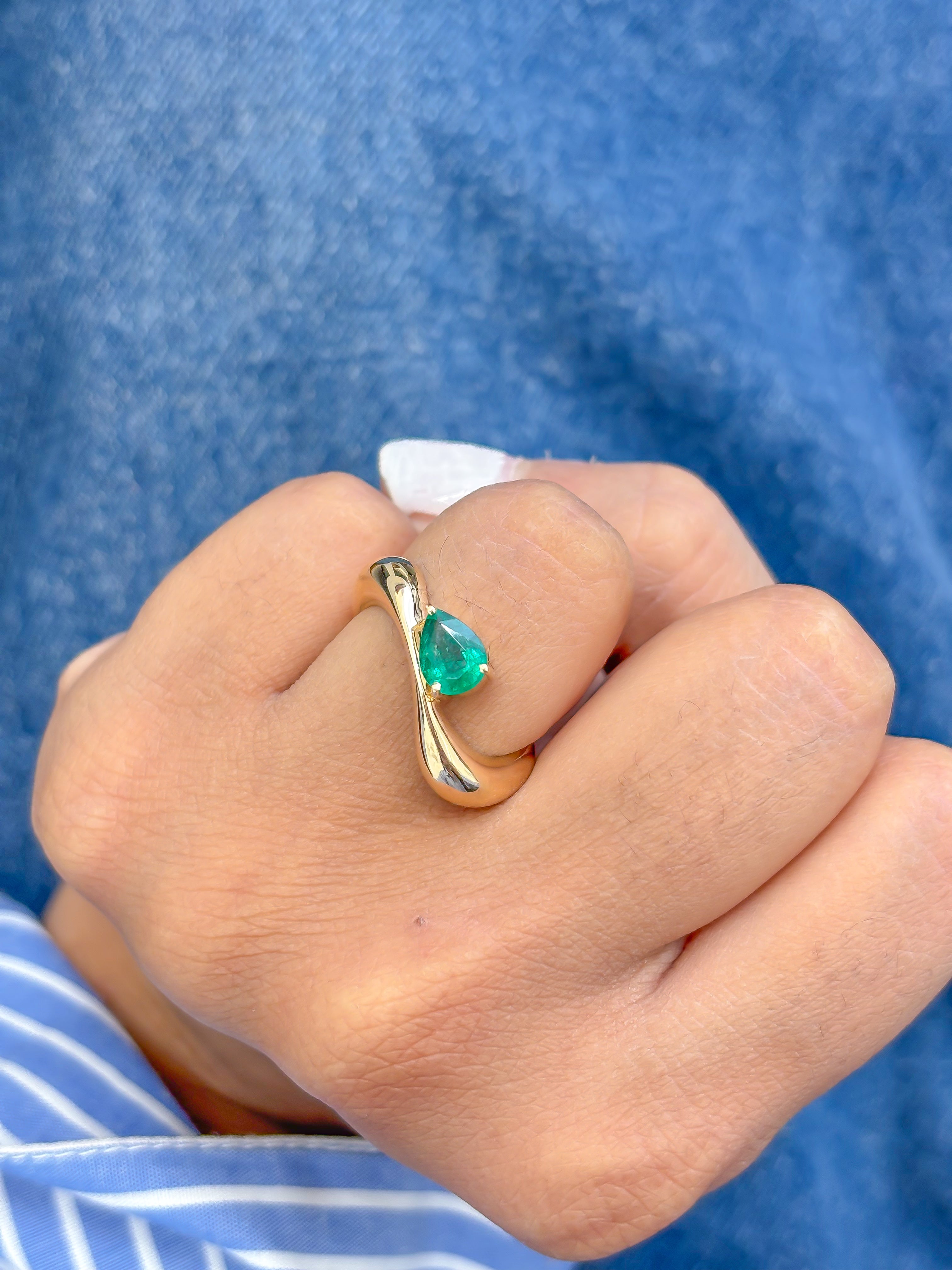 JPRG-3749/9375 Emerald Ring | 14K