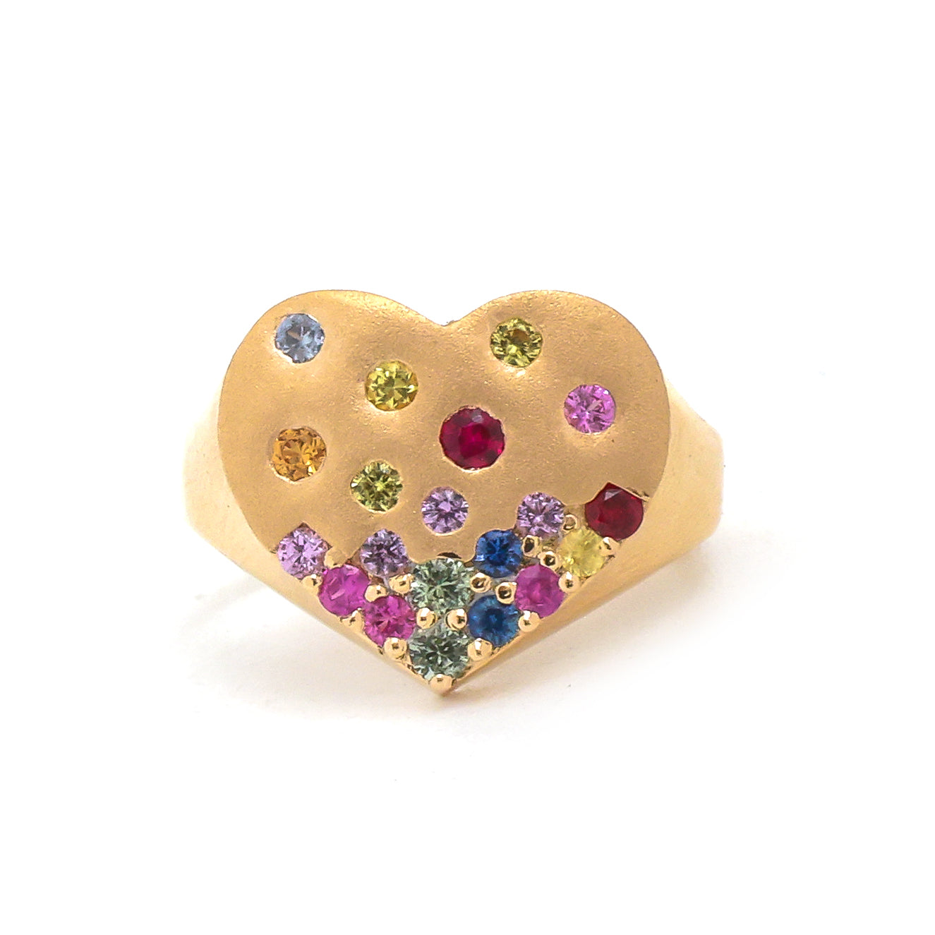 JPRG-3753/9379 Rainbow Sapphire Ring | 14K