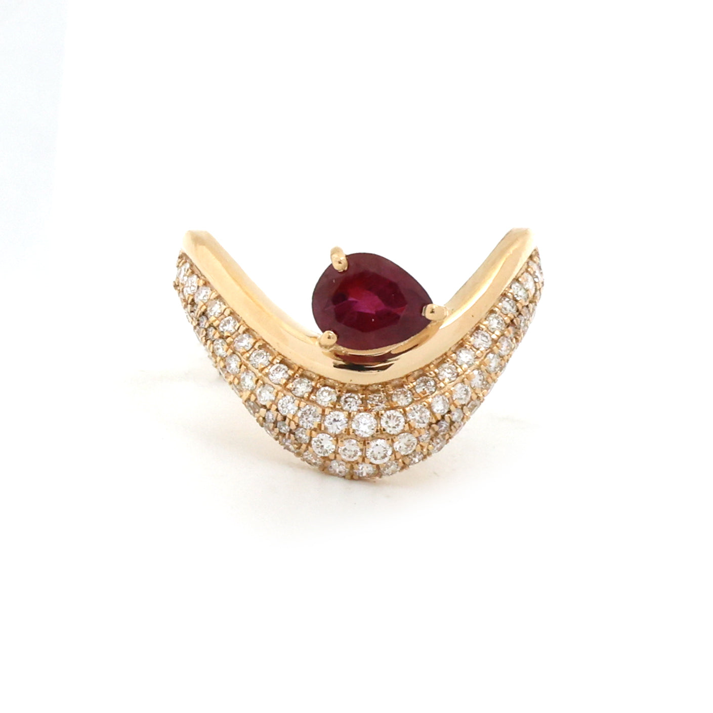 JPRG-3757/9383 Ruby Diamond Ring | 18K