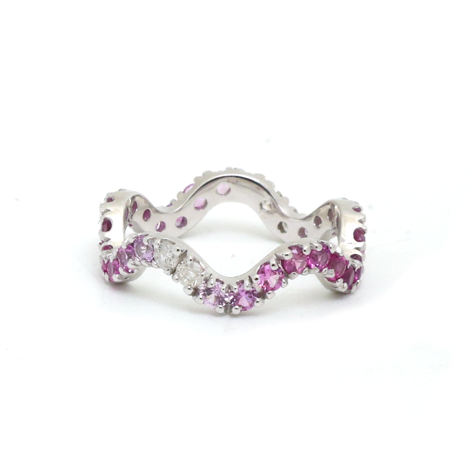 JPRG-3764/9393 Pink Sapphire Diamond Ring | 14K