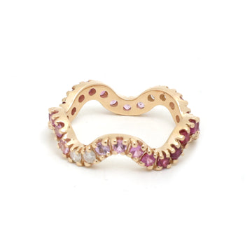 JPRG-3766/9395 Pink Sapphire Diamond Ring | 14K
