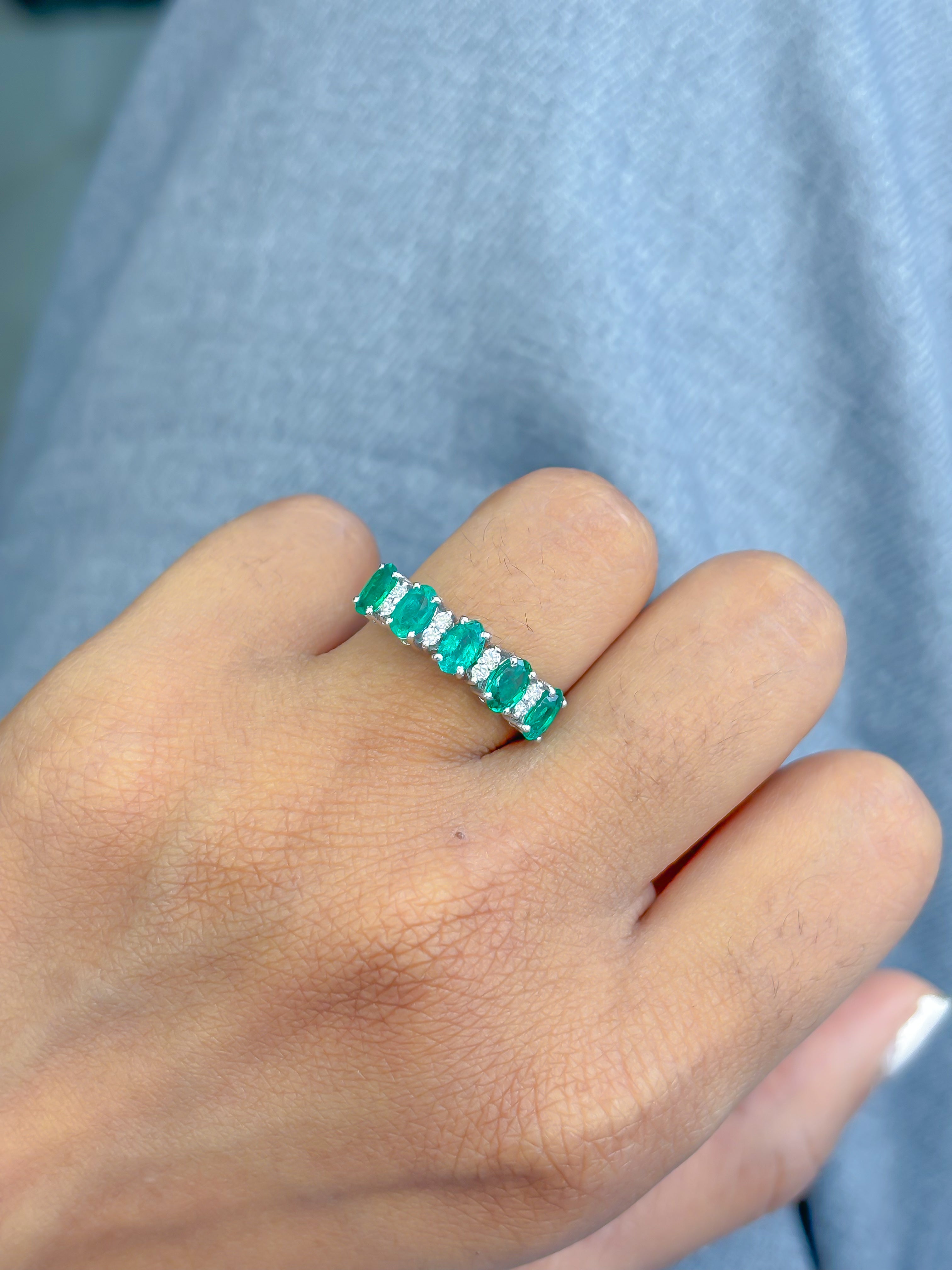 JPRG-3779/9427 Emerald Diamond Ring | 18K