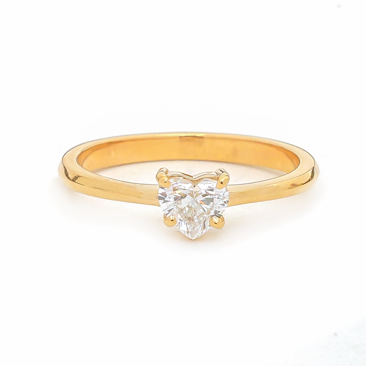 JPRG-3799/9468 Diamond Heart Thin Ring | 18K