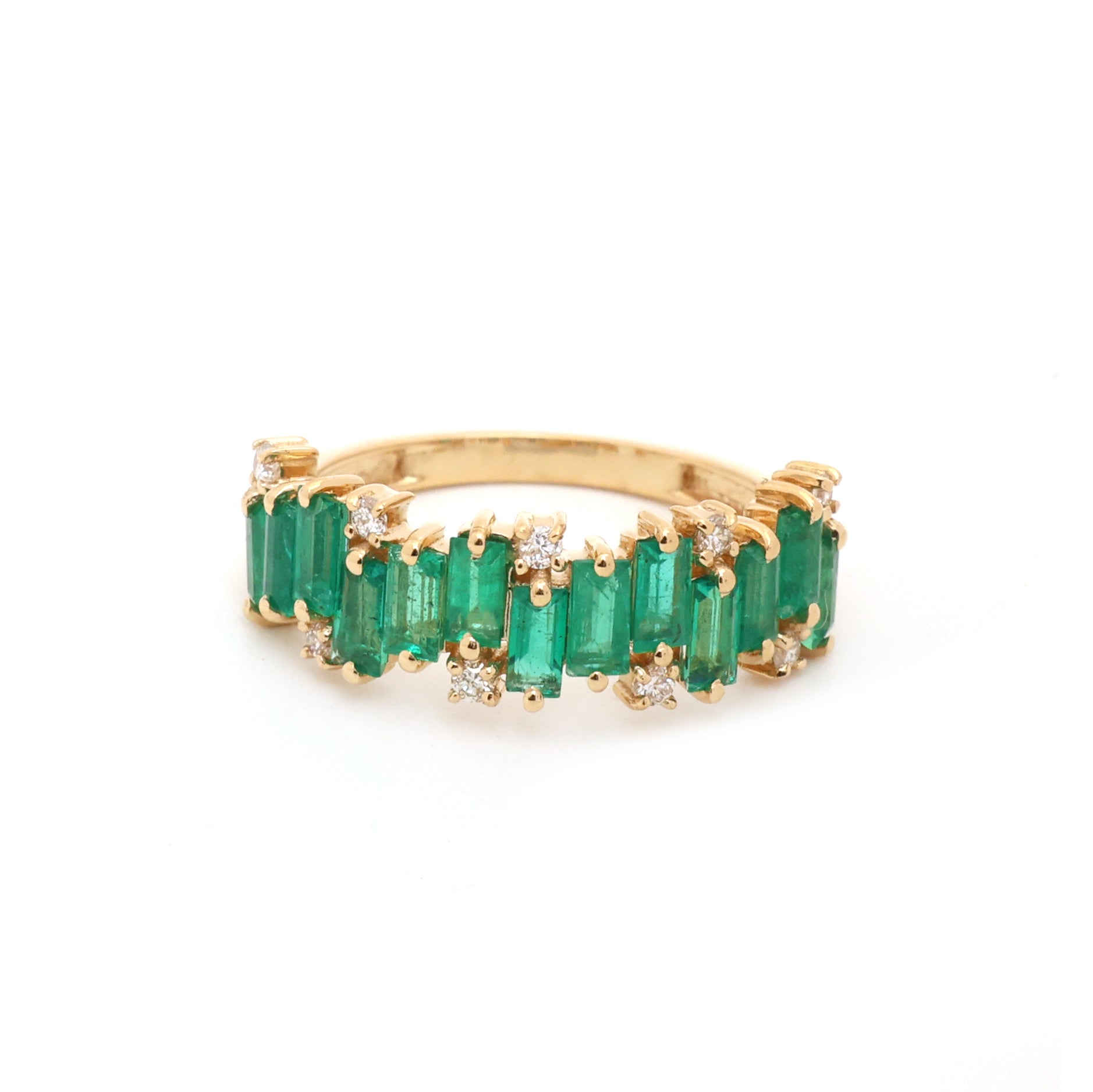 JPRG-3806/9502 Emerald Diamond Ring | 18K