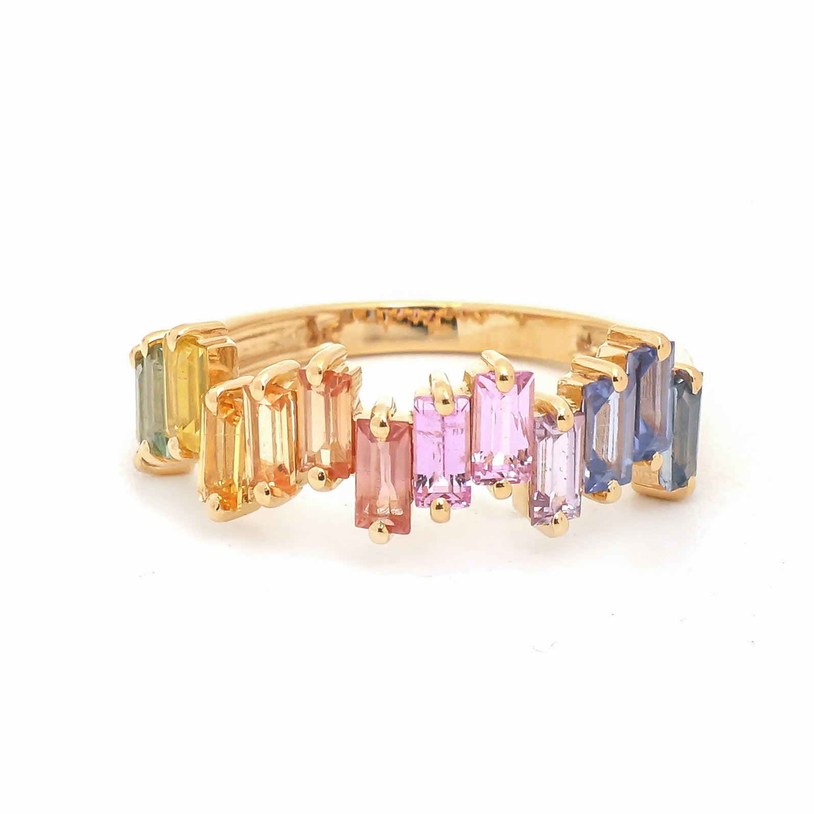 JPRG-3810/9487 Rainbow Sapphire Ring | 18K