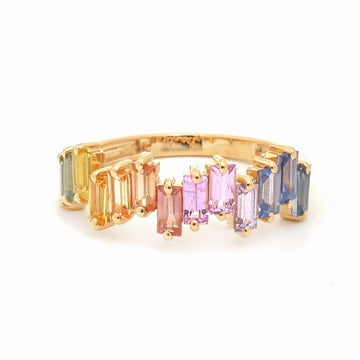 JPRG-3810/9487 Rainbow Sapphire Ring | 18K